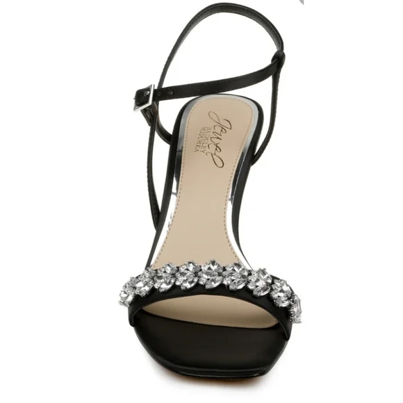 🆕️⬇️Jewel Badgley Mischka Patsy Strappy Crystal Embellished Heel - Picture 3 of 16
